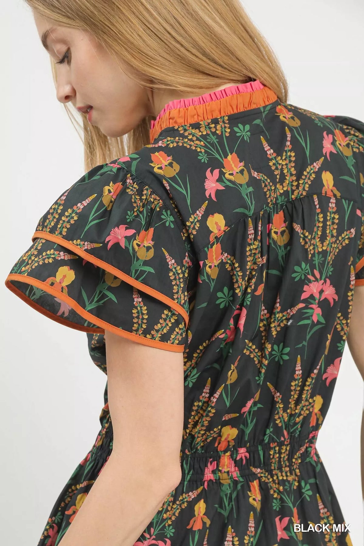Mix Floral Midi Dress - alternate view 5