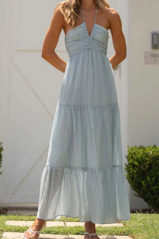 Tiered Halter Neck Cami Dress - alternate view 5