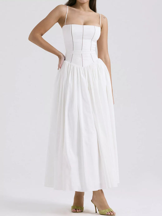 Floral Spaghetti Straps Midi Dress - alternate view 5