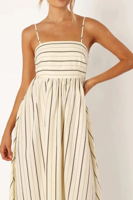 Striped Square Neck Cami Dress - alternate view 15