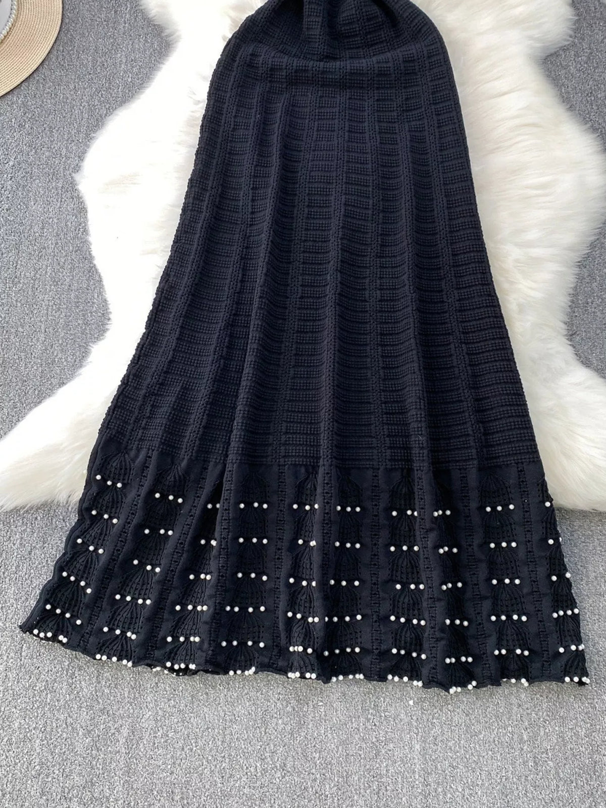 Textured Knit Sleeveless Midi Dress - alternate view 15