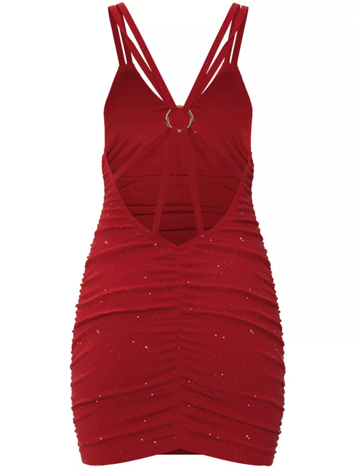 Glitter Ruched Bodycon Mini Dress - alternate view 4