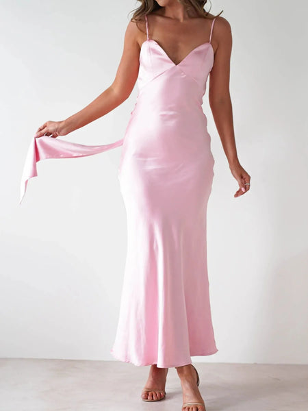 Satin Backless Cami Dress - alternate view 17