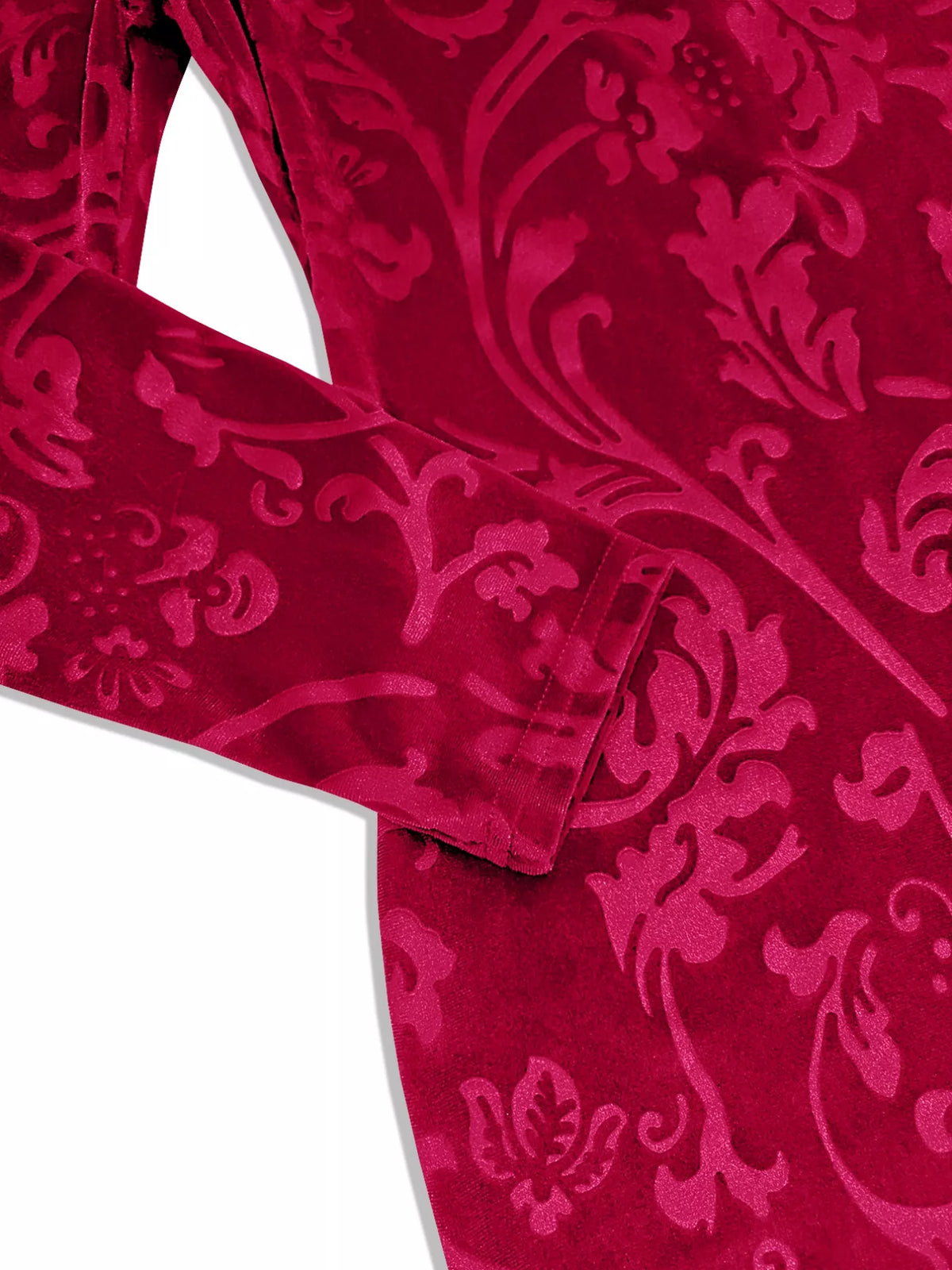 Velvet Floral Bodycon Mini Dress - alternate view 7