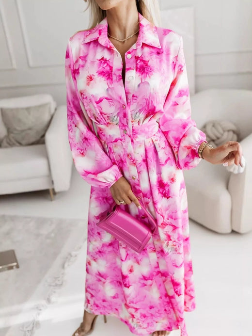 Long Sleeve Maxi Shirt Dress - alternate view 2