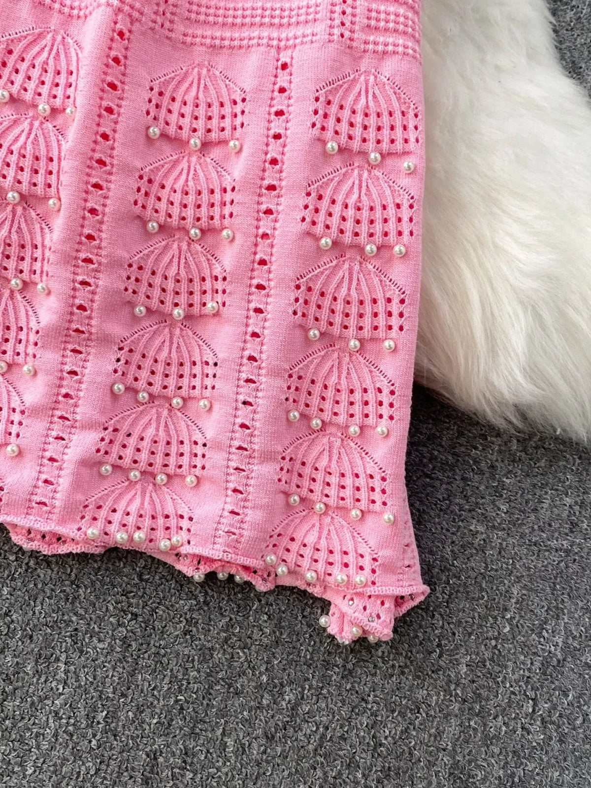 Textured Knit Sleeveless Midi Dress - alternate view 5