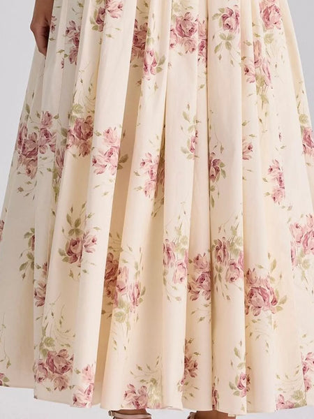 Floral Spaghetti Straps Midi Dress - alternate view 26