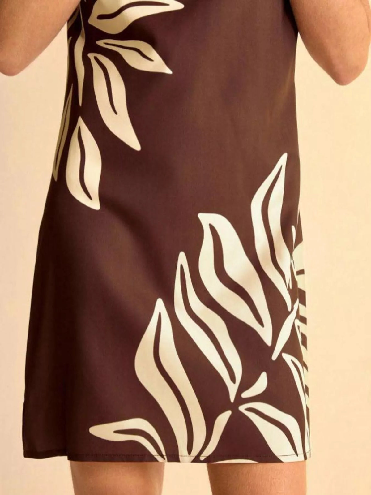 Tropical Print Sleeveless Mini Dress - alternate view 5