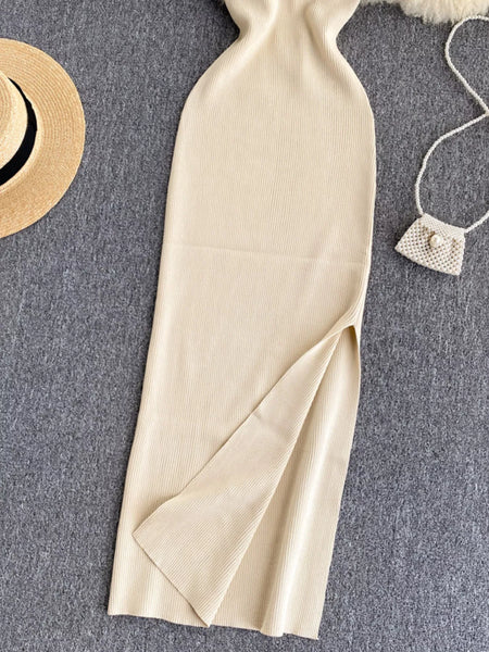 Knot Back Sleeveless Knit Bodycon Midi Dres - alternate view 14
