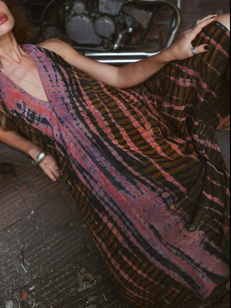 Asymmetrical Hem Printed Halter Neck Dress - alternate view 21