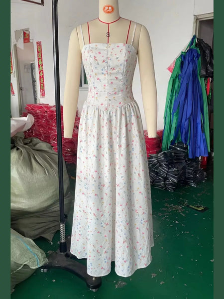 Floral Spaghetti Straps Midi Dress - alternate view 21