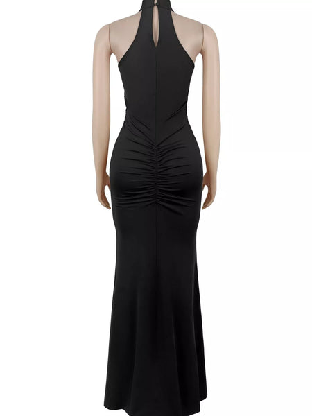 Sequin High Slit Sleeveless Maxi Dress - alternate view 7
