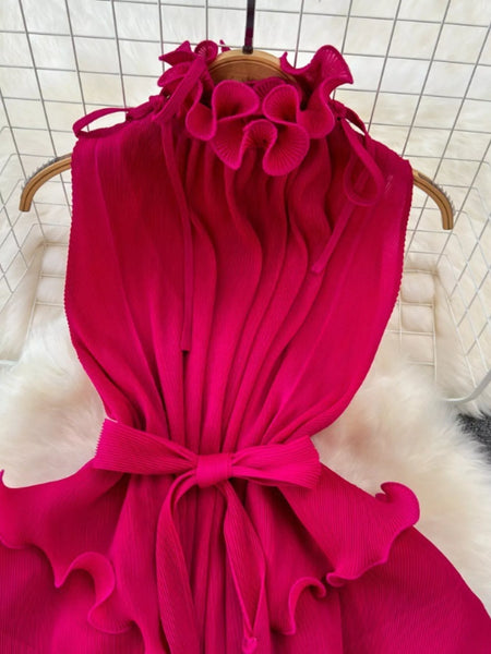 Ruffled Tiered Sleeveless Midi Dress - alternate view 11