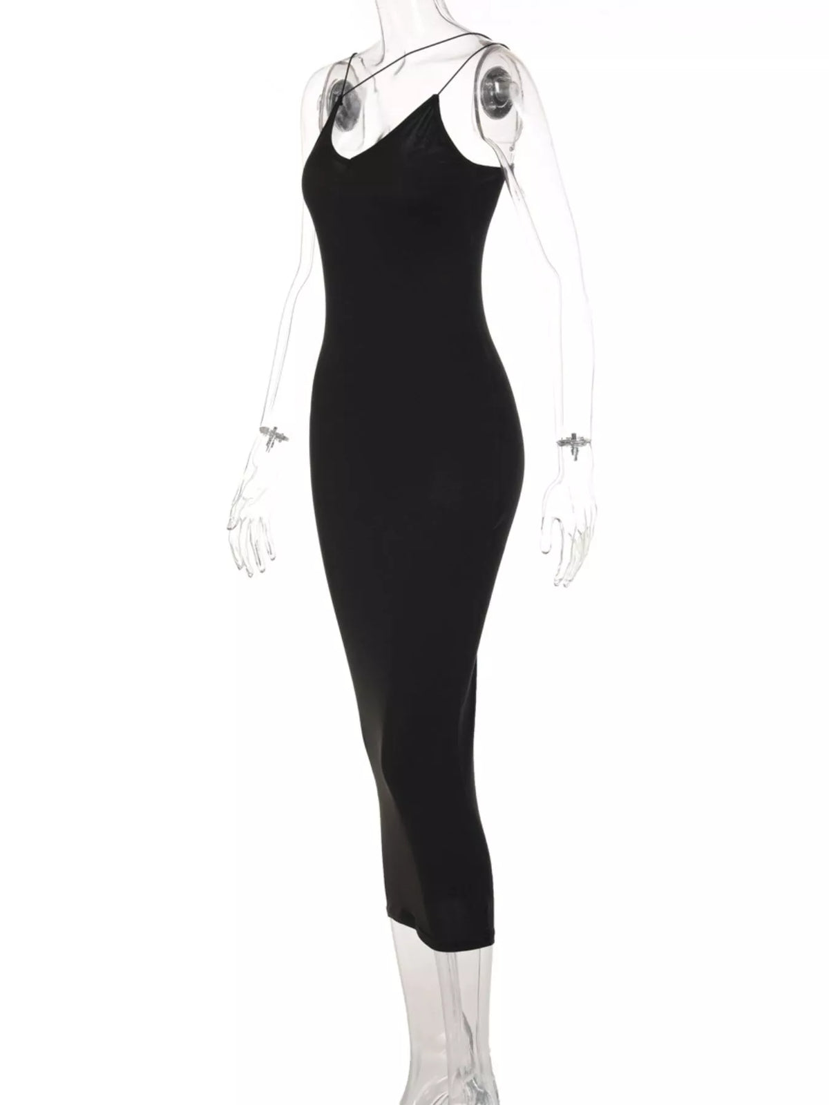 Leopard Print Spaghetti Strap Midi Dress - alternate view 17