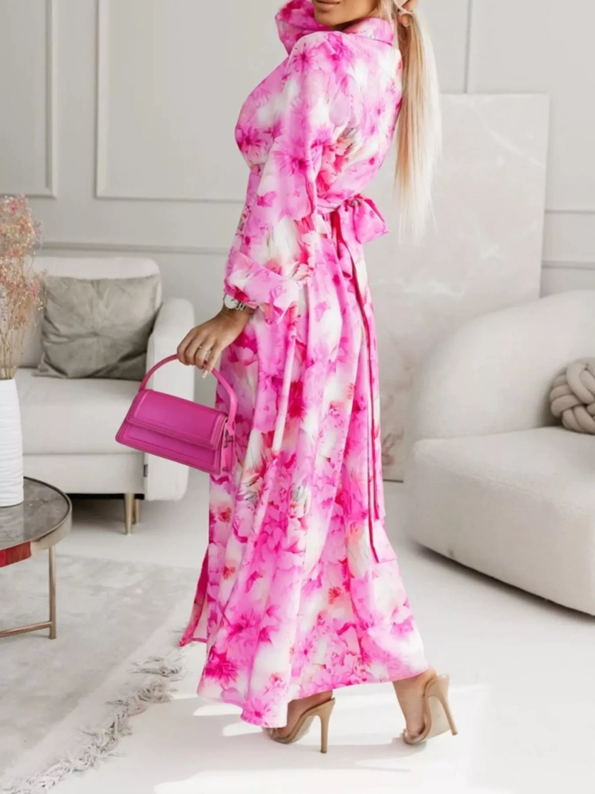 Long Sleeve Maxi Shirt Dress - alternate view 4