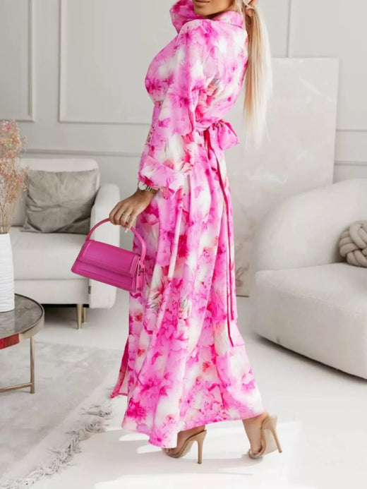 Long Sleeve Maxi Shirt Dress - alternate view 4