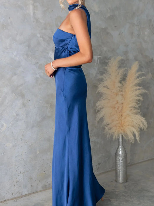 Satin Tube Maxi Dress - alternate view 4