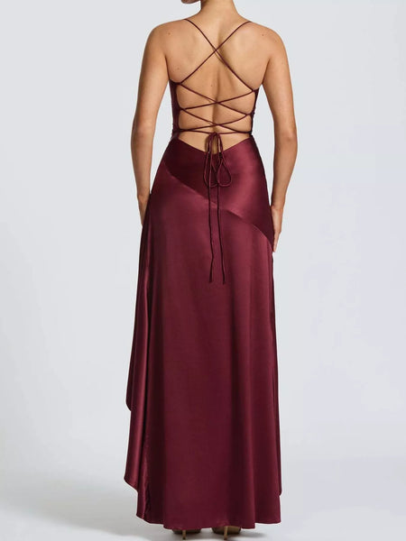 High-Low Ruffle Hem Evening Dress - alternate view 22