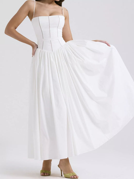 Floral Spaghetti Straps Midi Dress - alternate view 3