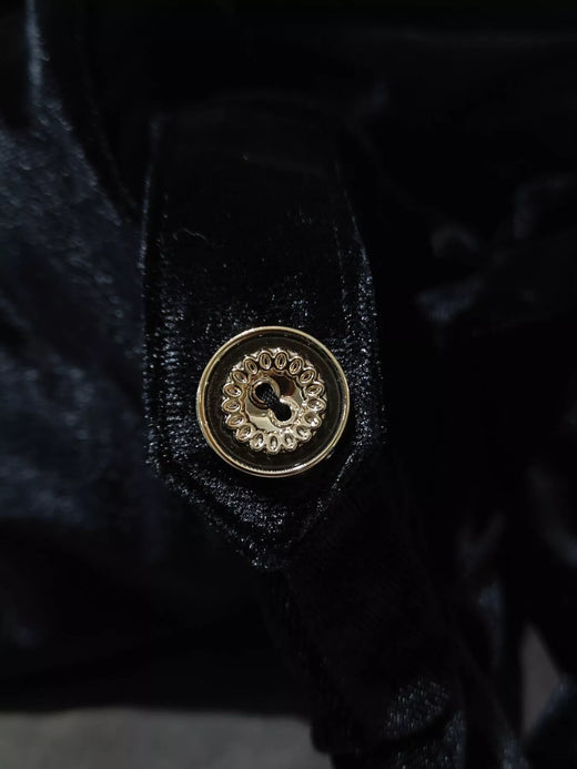 Velvet Button-Down Midi Dress - alternate view 5