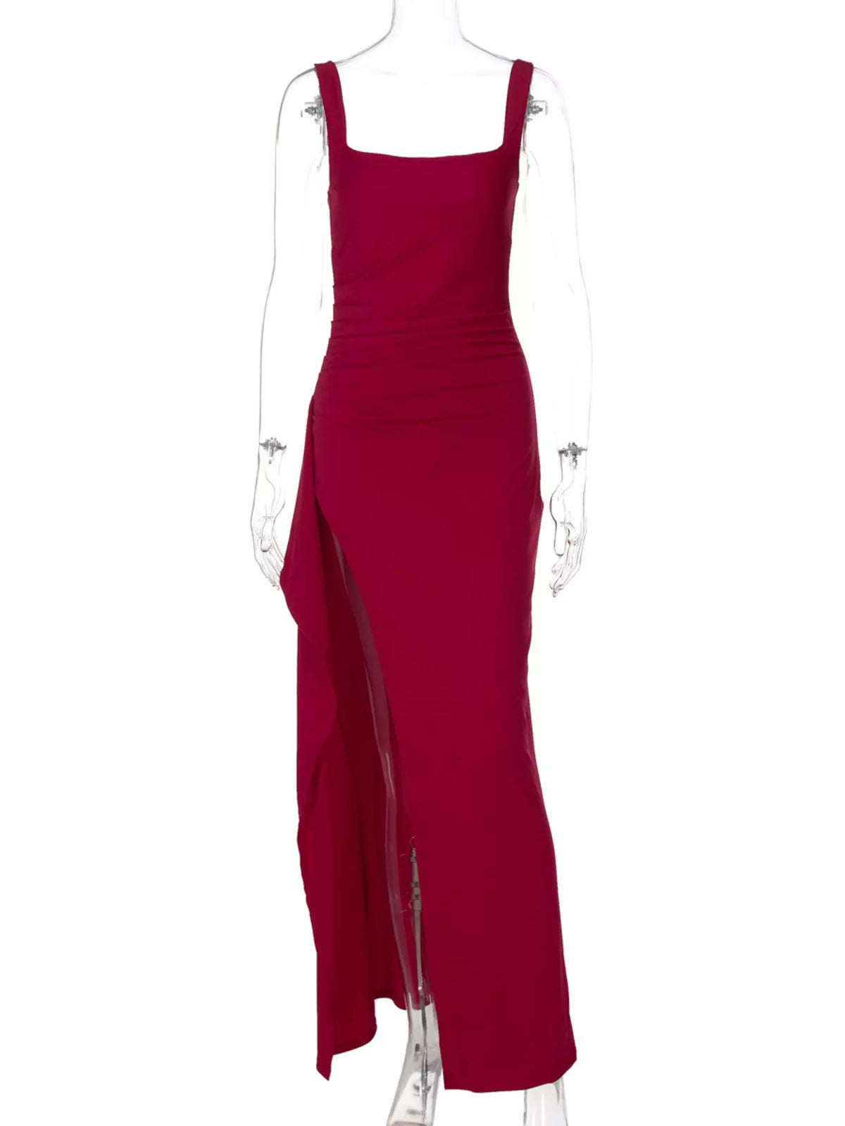 Slit Square Neck Maxi Dress - alternate view 15