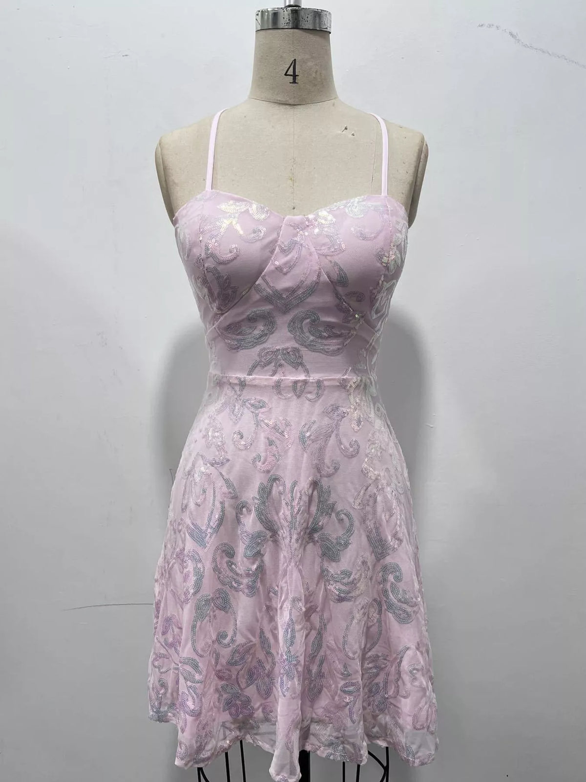 Sequin Embellished Mini Dress - alternate view 24