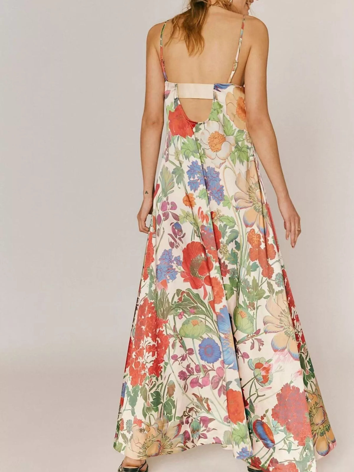 Floral Print Sleeveless Maxi Dress - alternate view 13