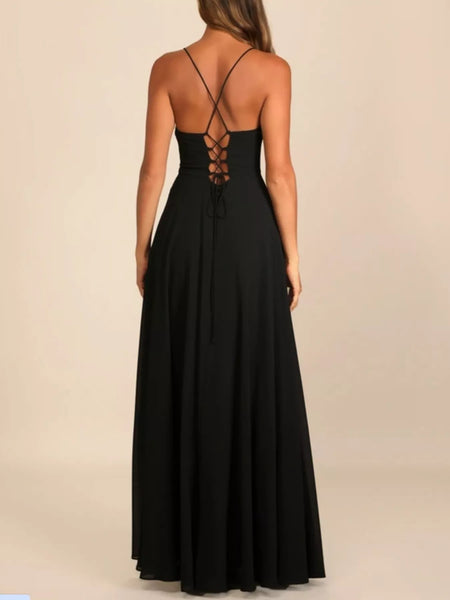 Slit Cowl Neck Maxi Dress - alternate view 17