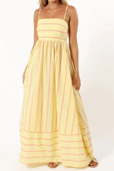 Striped Square Neck Cami Dress - alternate view 18