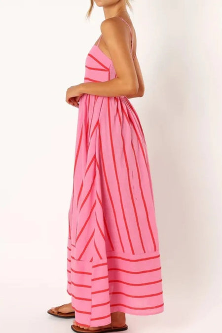 Striped Square Neck Cami Dress - alternate view 8