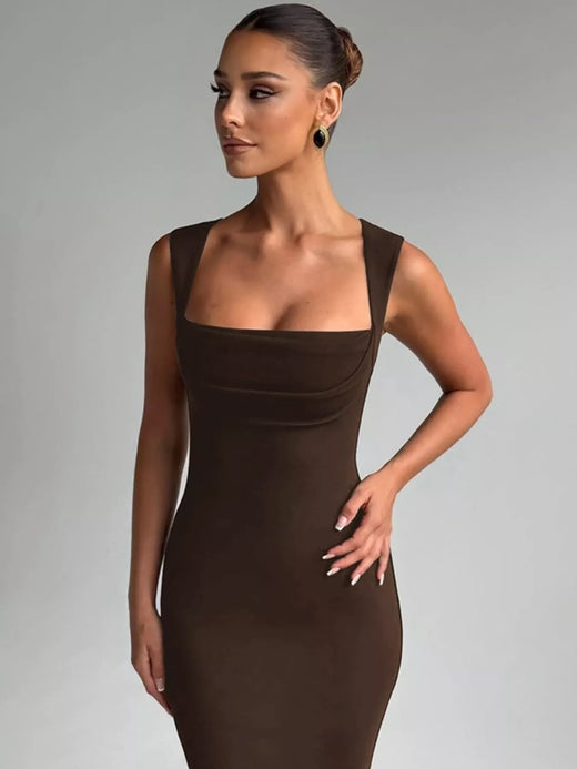 Square Neck Sleeveless Maxi Dress - alternate view 6