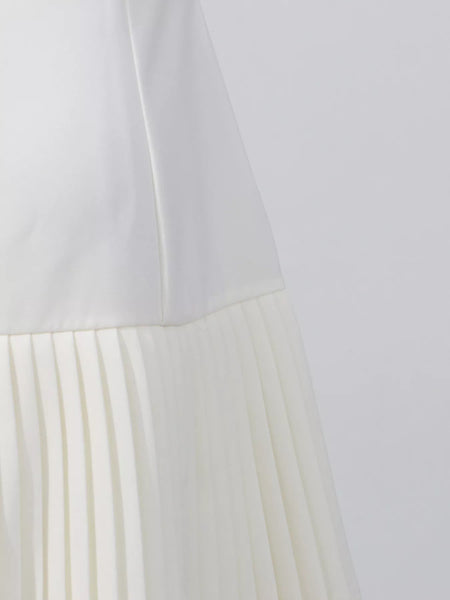 Square Neck Pleated Mini Dress - alternate view 10