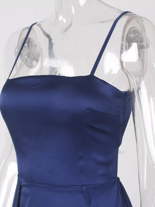 Spaghetti Strap High-Slit Maxi Dress - alternate view 3