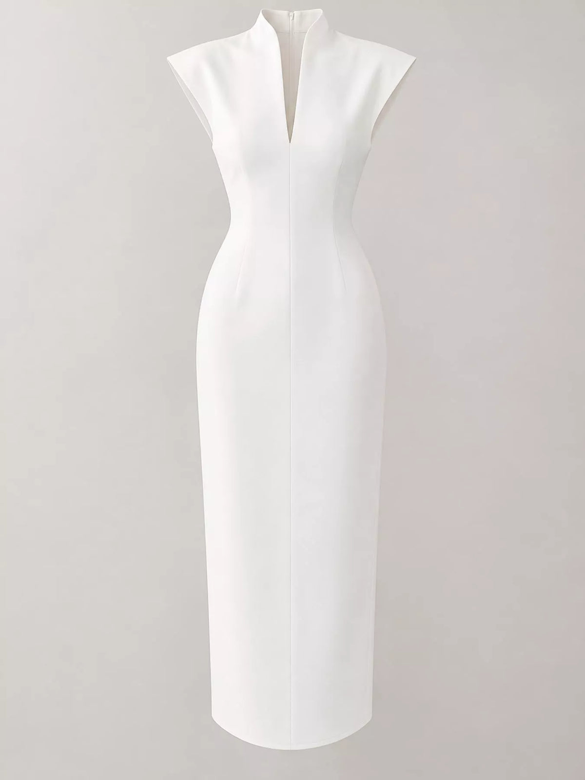 Slit Sleeveless Bodycon Midi Dress - alternate view 4