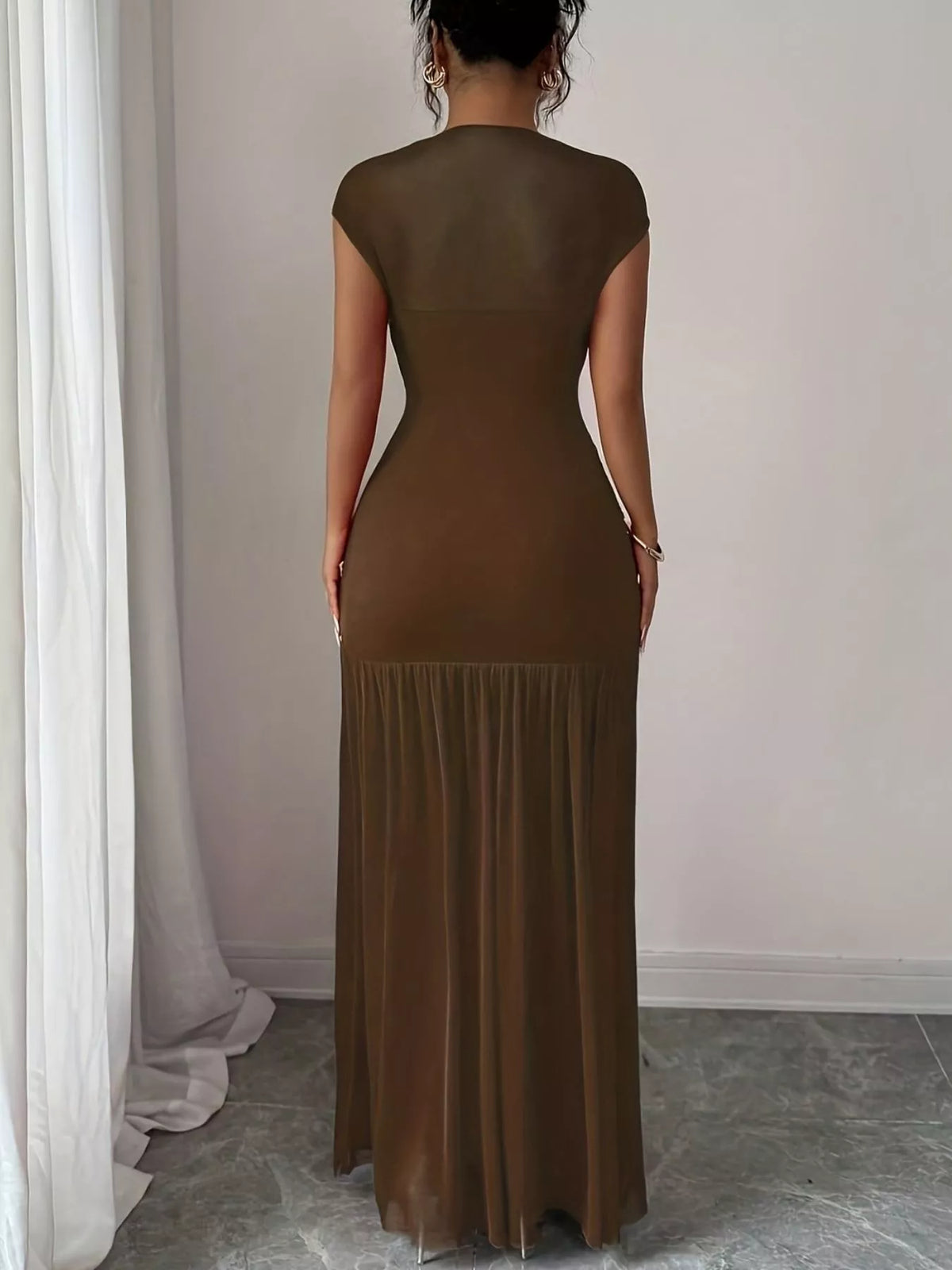 Ruched Bodycon Maxi Dress - alternate view 6