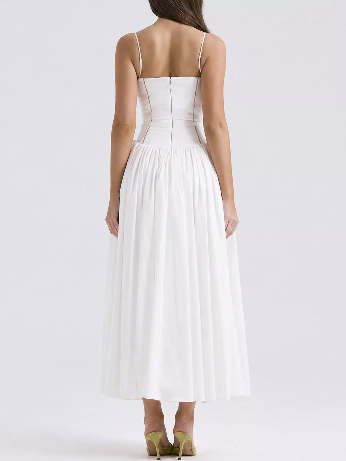 Floral Spaghetti Straps Midi Dress - alternate view 7
