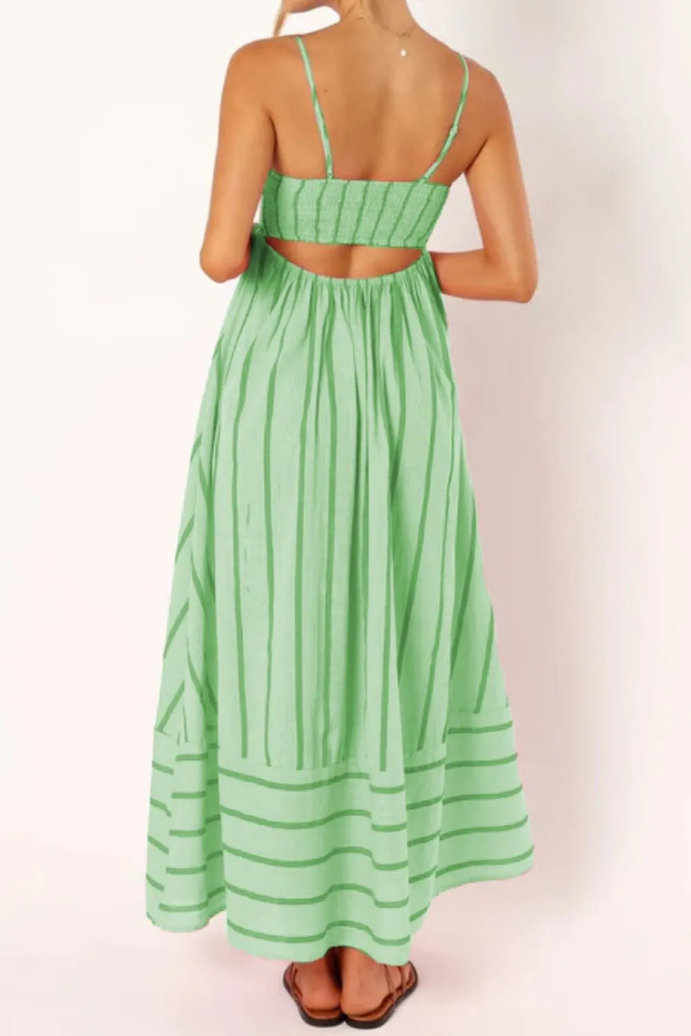Striped Square Neck Cami Dress - alternate view 23