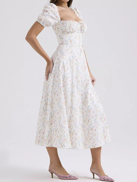 Floral Spaghetti Straps Midi Dress - alternate view 38