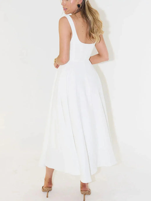 Square Neck Sleeveless Midi Dress - alternate view 3