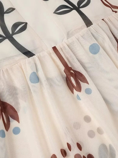 Ruffled Hem Square Neck Maxi Dress - alternate view 6