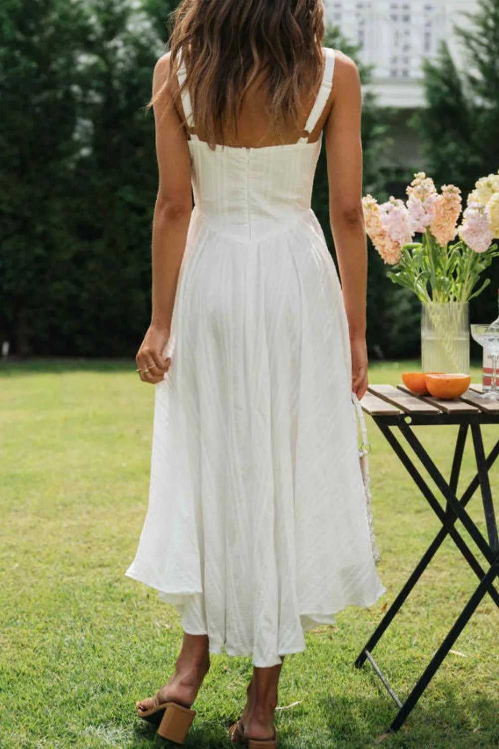 Square Neck Midi Cami Dress - alternate view 4