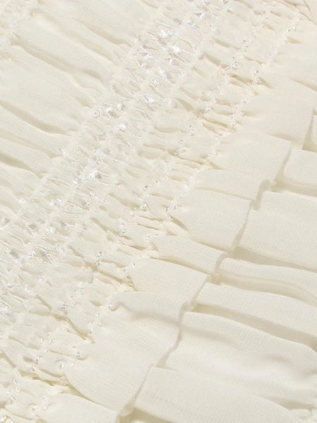 Frill Tiered Textured Maxi Cami Dress - alternate view 7