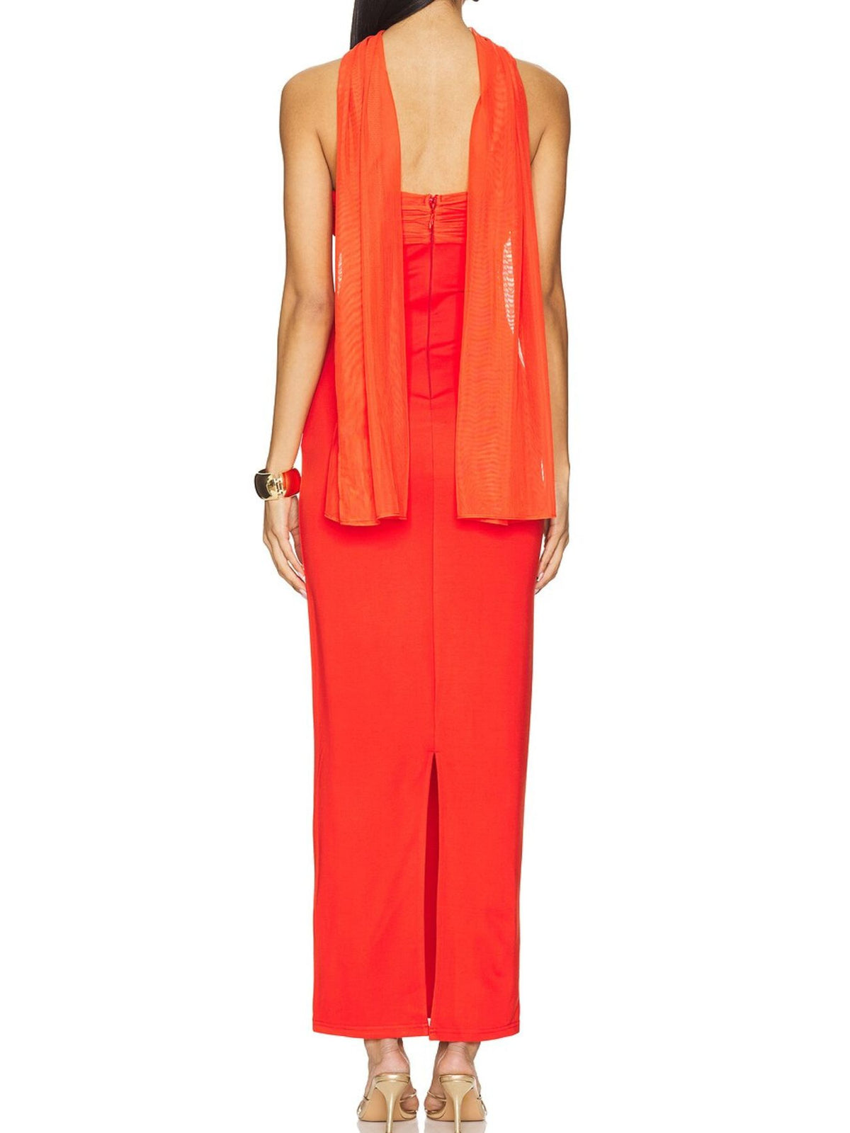 Ruched Tube Maxi Dress - alternate view 4