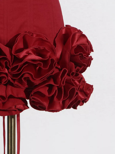 Ruffled Hem Tube Mini Dress - alternate view 10