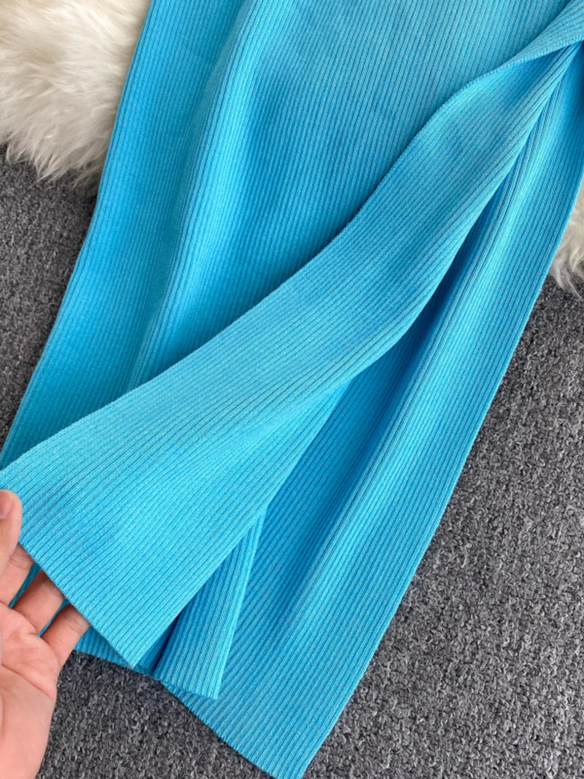 Knot Back Sleeveless Knit Bodycon Midi Dres - alternate view 3