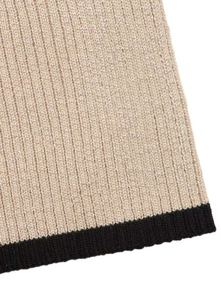 Ribbed Mock Neck Flare Sleeve Sweater Dress - alternate view 8