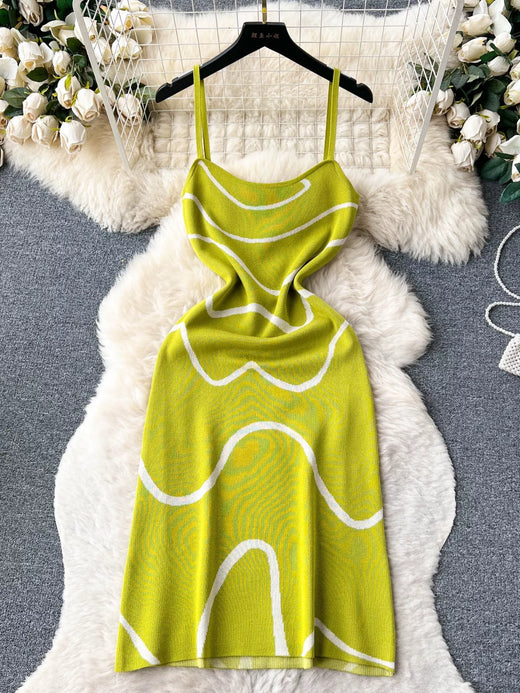 Wave Pattern Knit Midi Dress - alternate view 4