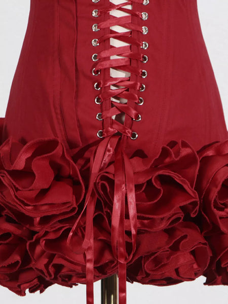 Ruffled Hem Tube Mini Dress - alternate view 8