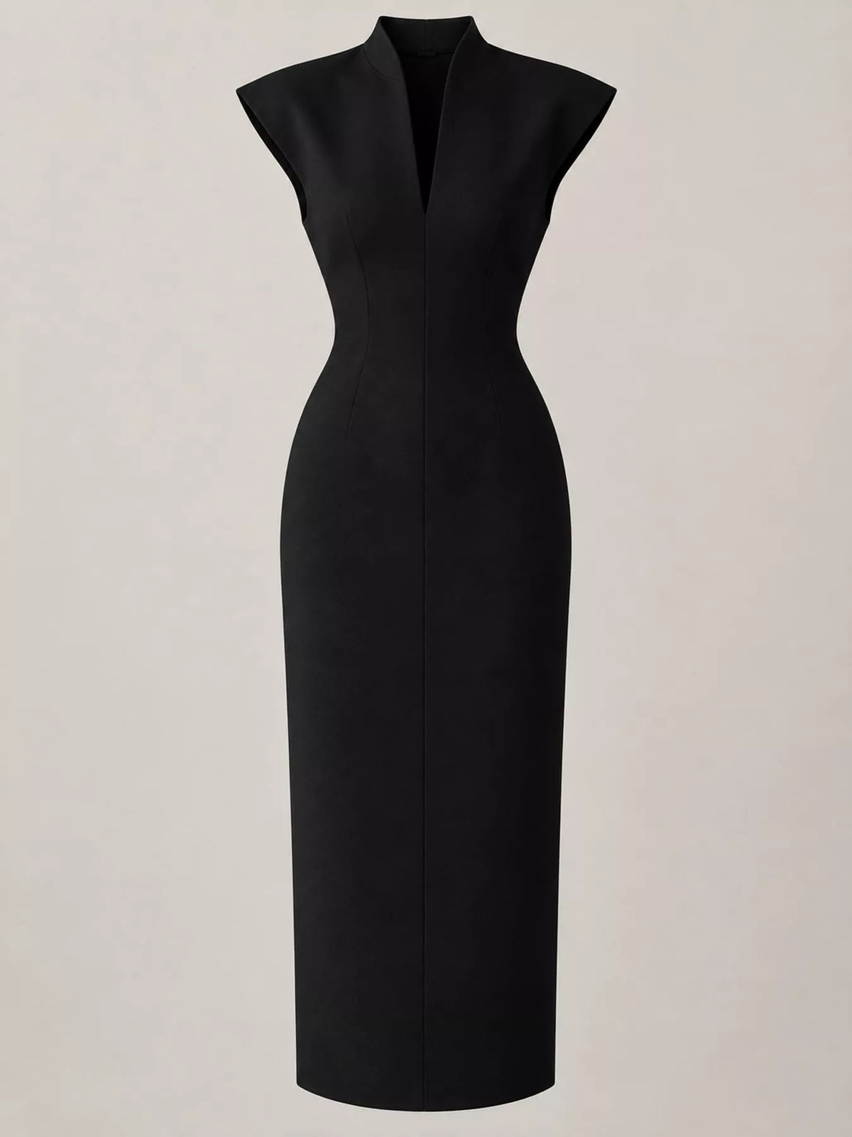 Slit Sleeveless Bodycon Midi Dress - alternate view 8