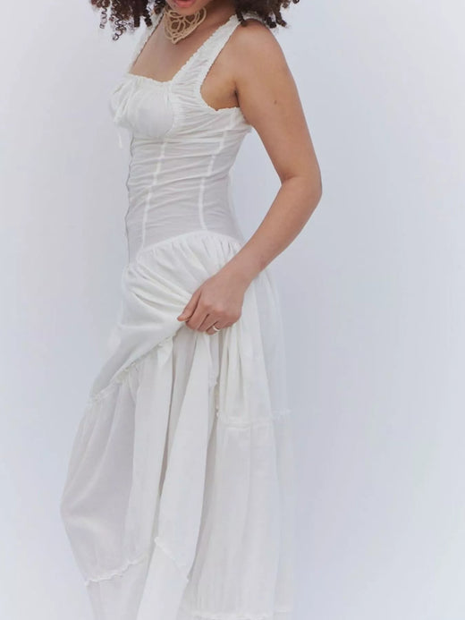 Ruffled Square Neck Tiered Maxi Dress - alternate view 5